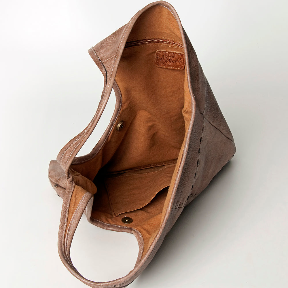 Never Mind Nmbg112A Tote Vintage Handmade Genuine Cowhide Leather Women Bag Western Handbag Purse
