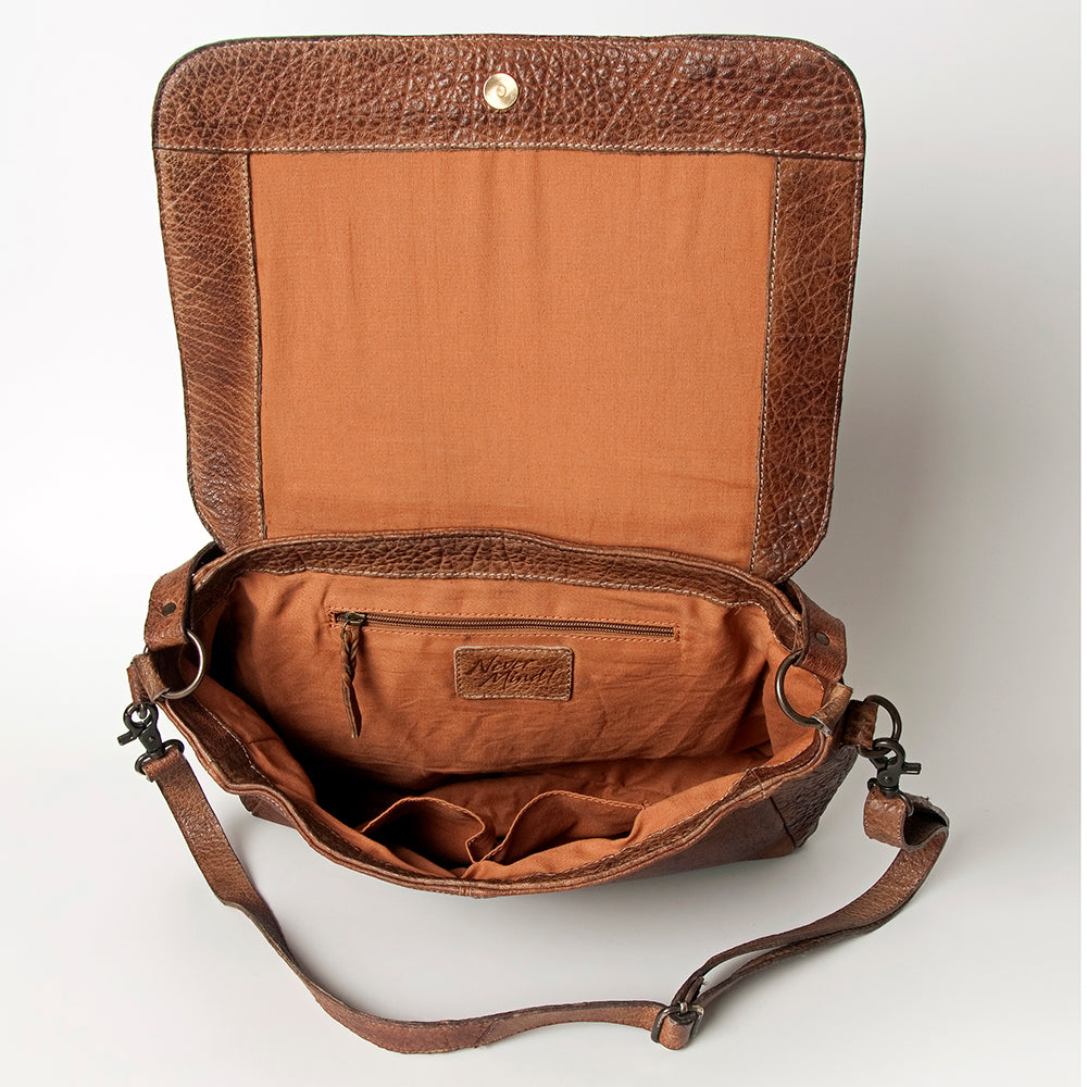 Never Mind Nmbgz118E Cross Body I Vintage Handmade Genuine Cowhide Leather Women Bag Western Handbag Purse