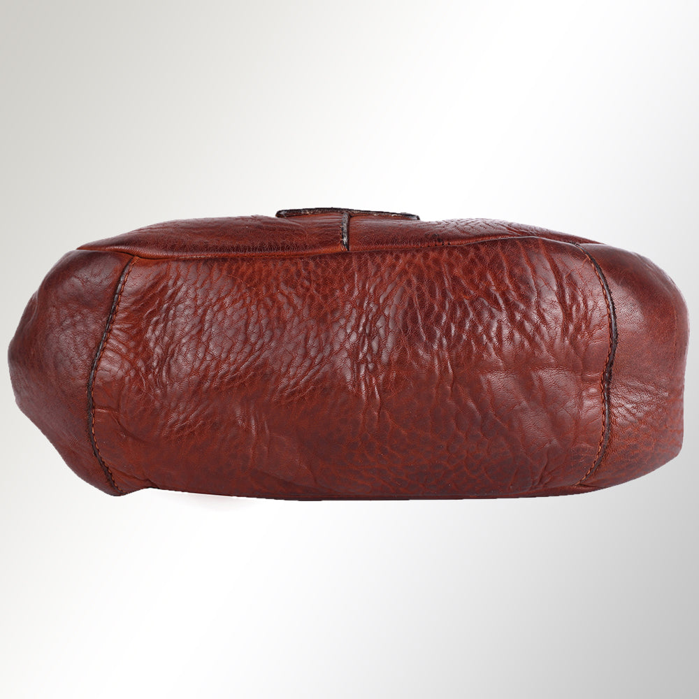 Spaghetti Western Swc173Cg Clutch Vintage Handmade Drum Dyed Genuine European Cowhide Leather Women Bag Western Handbag Purse
