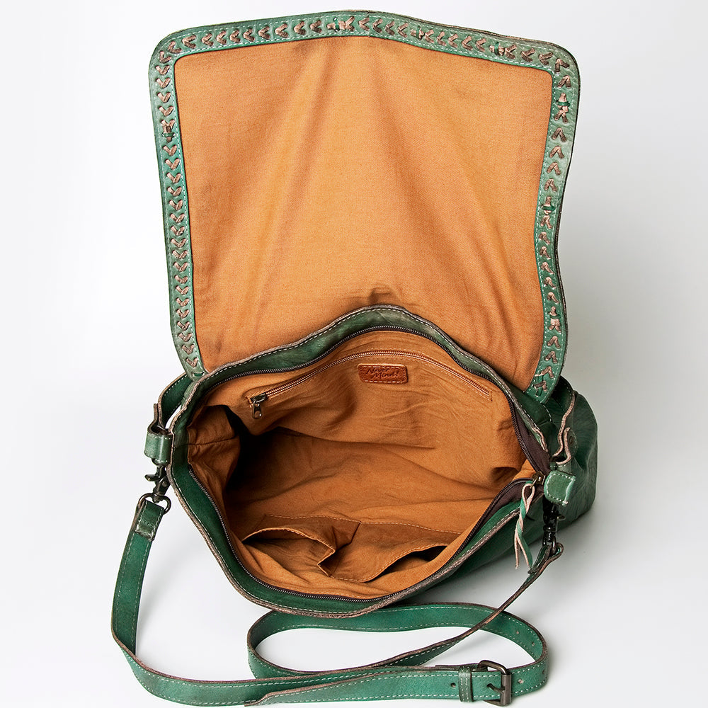 Never Mind Nmbg135E Cross Body I Vintage Handmade Genuine Cowhide Leather Women Bag Western Handbag Purse