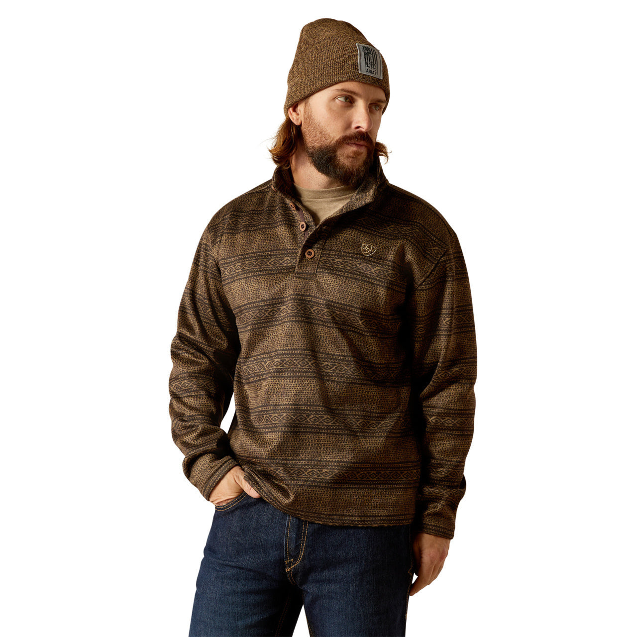 Ariat Men's Brown Southwest Serape Wesley