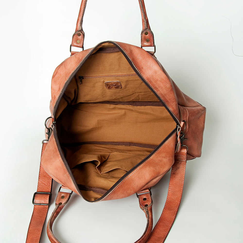 Never Mind Nmbg133B Tote Vintage Handmade Genuine Cowhide Leather Women Bag Western Handbag Purse