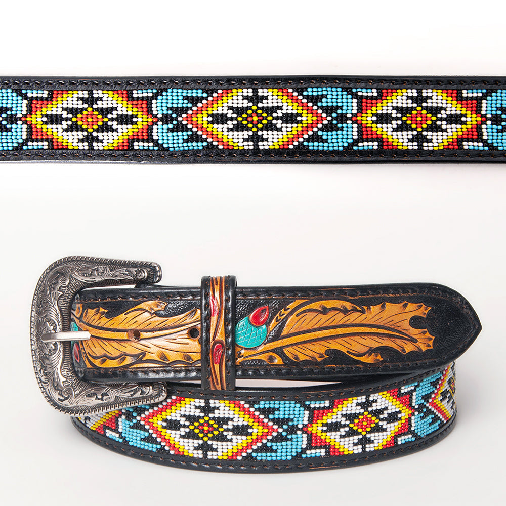 American Darling Beautifully Hand Tooled Genuine American Leather Belt Men and  Women