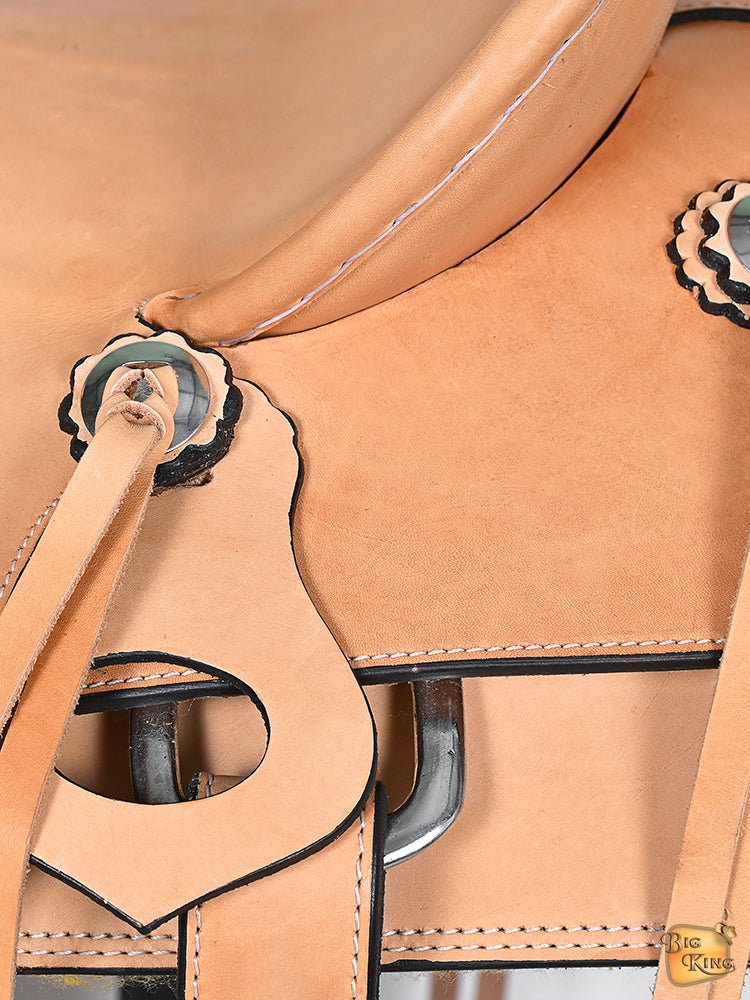 Western Horse Saddle American Leather Wade Ranch Roping Tan Hilason