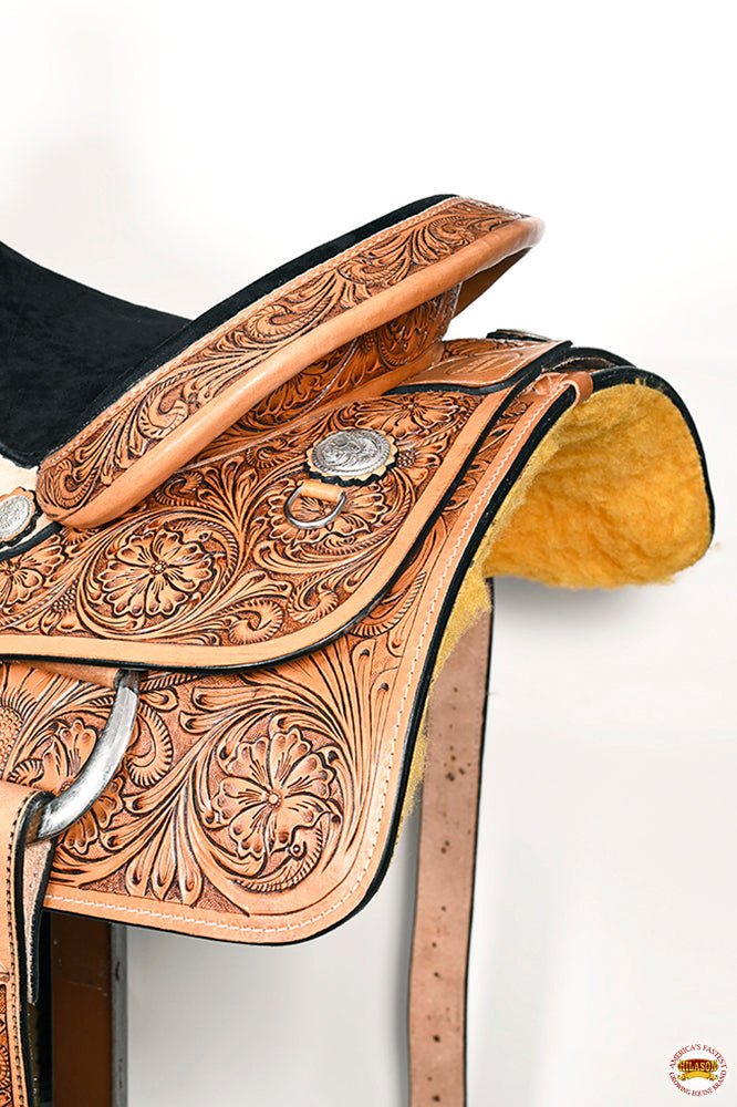 Western Horse Saddle Leather Ranch Roping Cowboy Hilason