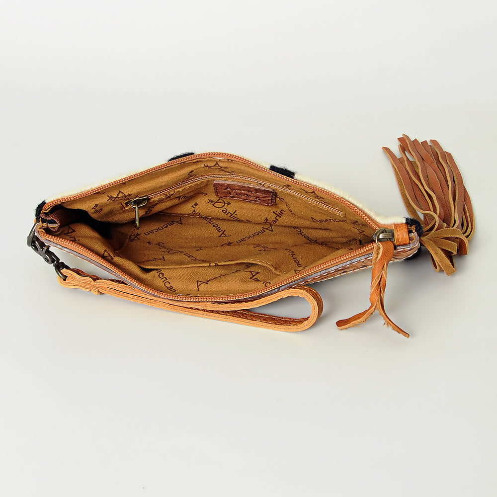 American Darling Wristlet Hand Tooled Saddle Blanket Genuine Leather Western Women Bag | Handbag Purse | Women Wristlet Purse | Wristlet Purse | Travel Wristlet Purse | Leather Wristlet Purse | Clutch Wristlet Purse