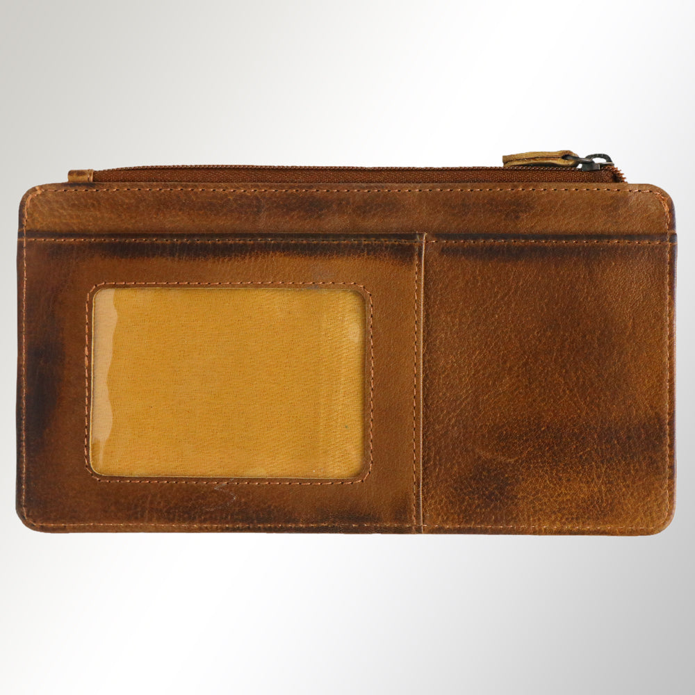 Never Mind Nmbgm132A Wallet Vintage Handmade Genuine Cowhide Leather Women Bag Western Handbag Purse