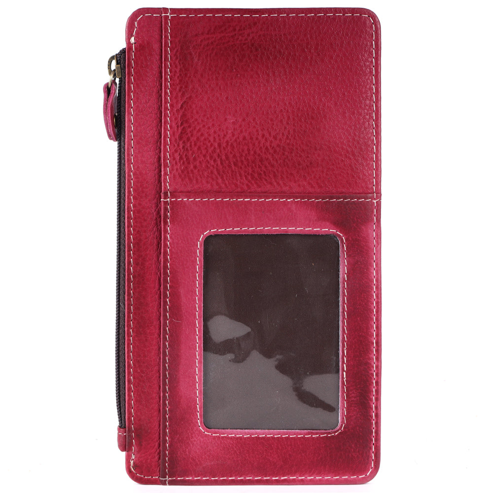 Never Mind Nmbgm132C Wallet Vintage Handmade Genuine Cowhide Leather Women Bag Western Handbag Purse