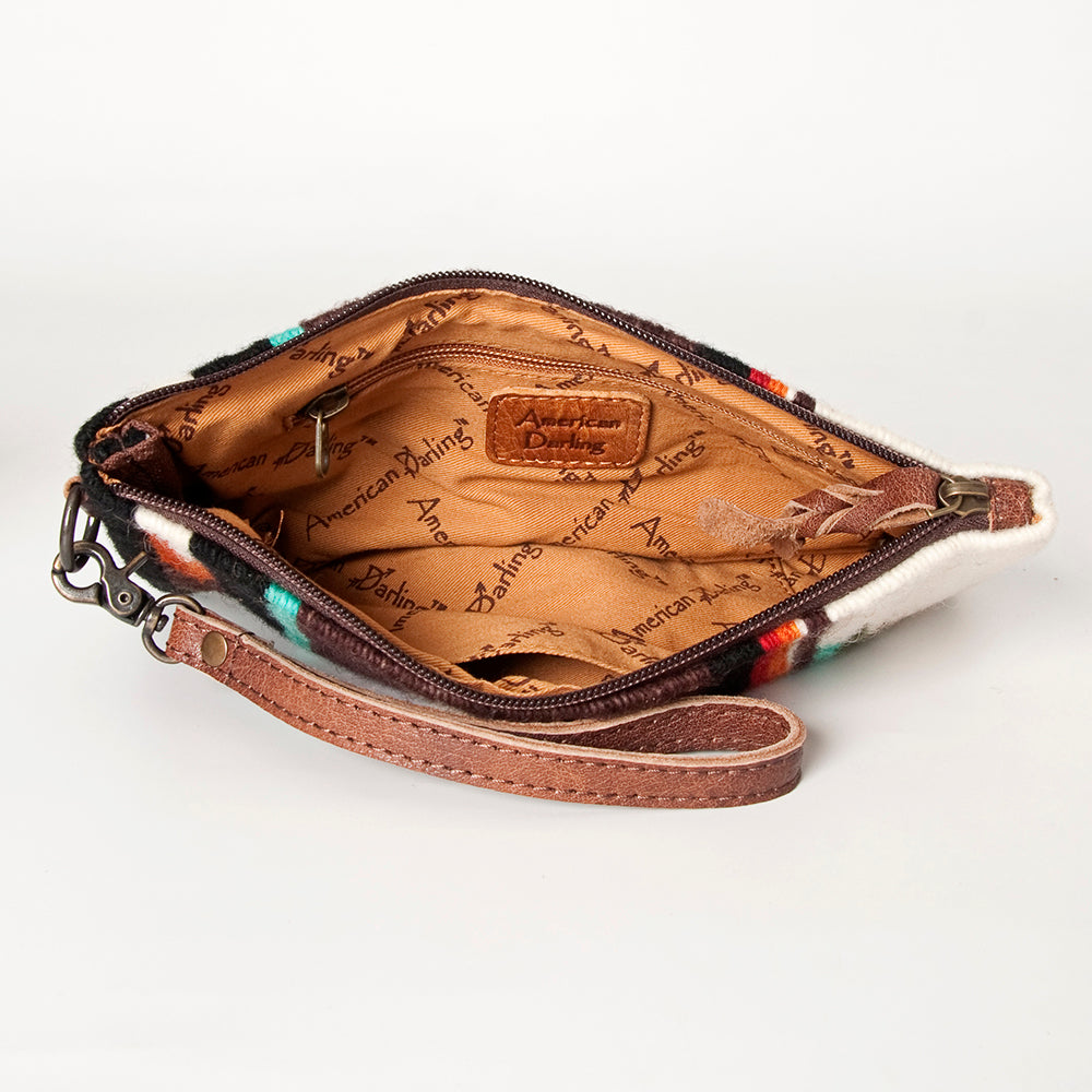 American Darling Wristlet Saddle Blanket Fabric Genuine Leather Western Women Bag | Handbag Purse | Women Wristlet | Wristlet Wristlet | Travel Wristlet | Leather Wristlet | Clutch Wristlet