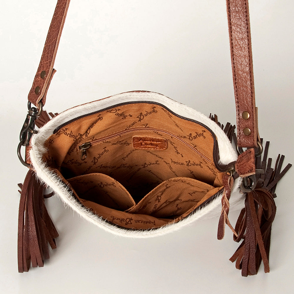 American Darling ADBGS192AH Messenger Hair-On Genuine Leather Women Bag Western Handbag Purse