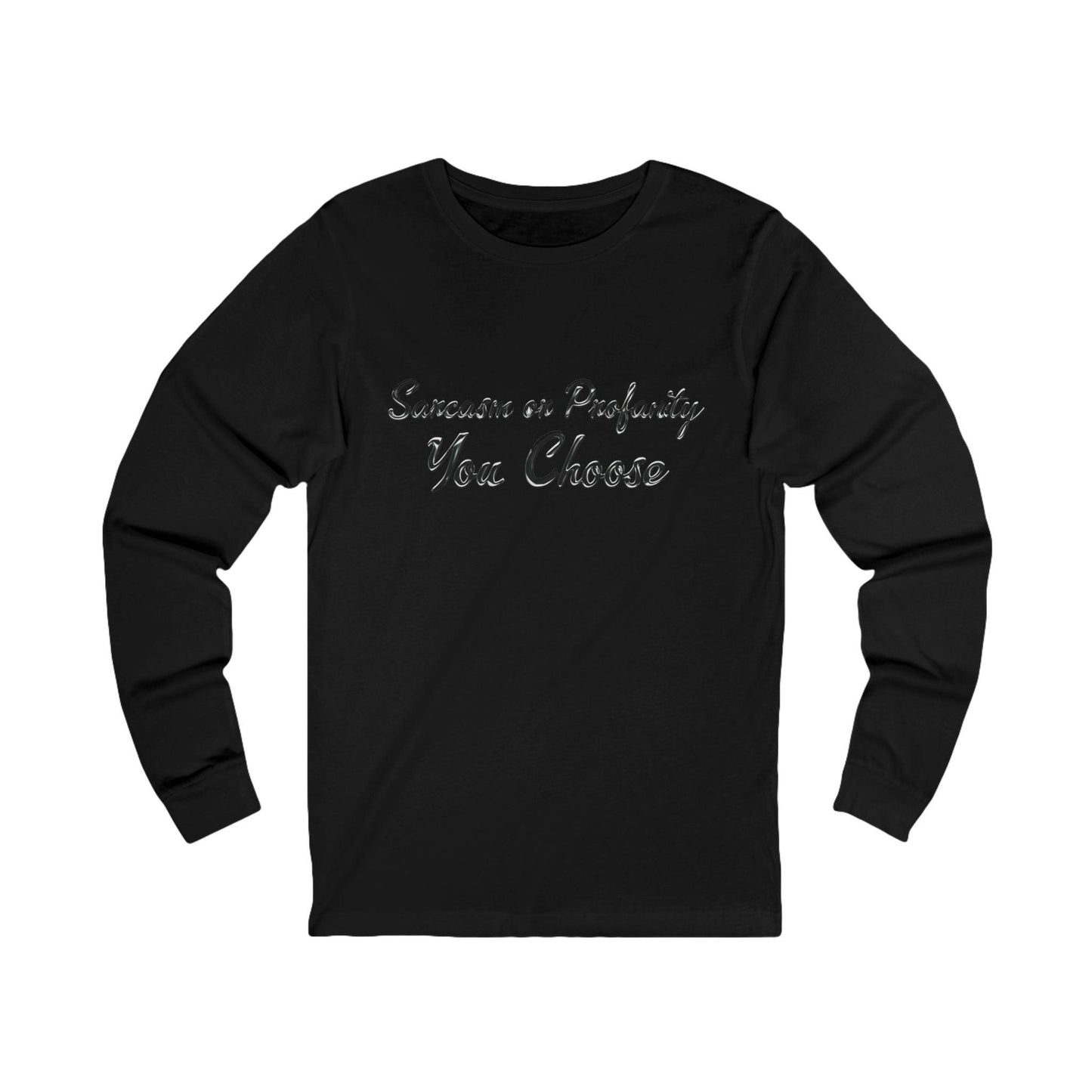 Serve Up Attitude Womens Jersey Long Sleeve Tee with Sarcasm or Profanity