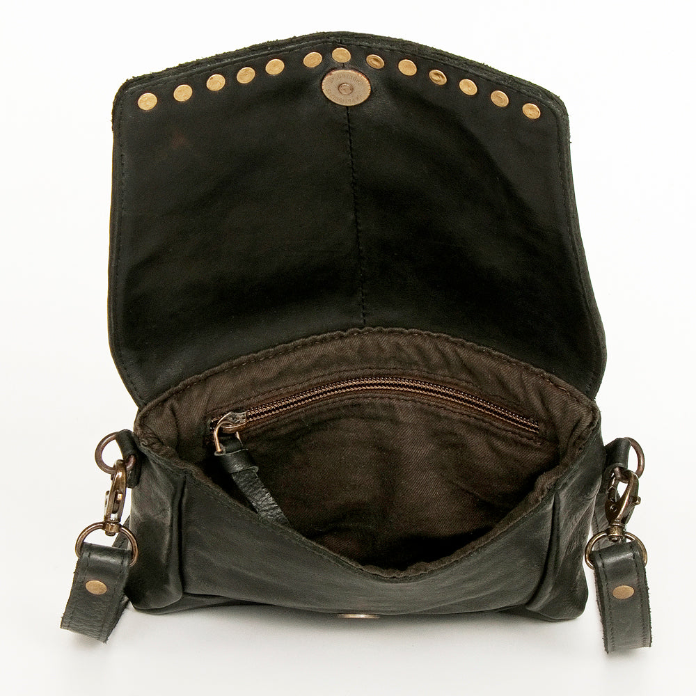 Never Mind Nmbgm123D Cross Body I Vintage Handmade Genuine Cowhide Leather Women Bag Western Handbag Purse