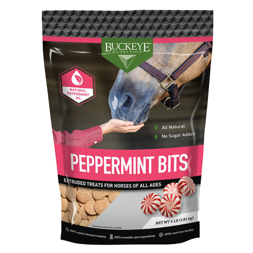 Buckeye Nutrition Horse Tack Digestible Healthy Peppermint Treats 4 Lbs