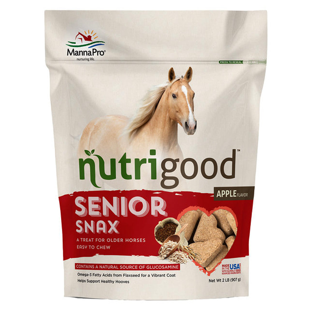 Manna Pro Older Horses Tack Senior Snax Apple Falvor Cookies 2Lbs