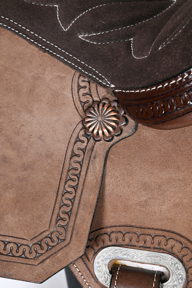 Comfytack Western Horse Barrel Racing Trail Saddle Tack Set Genuine Leather