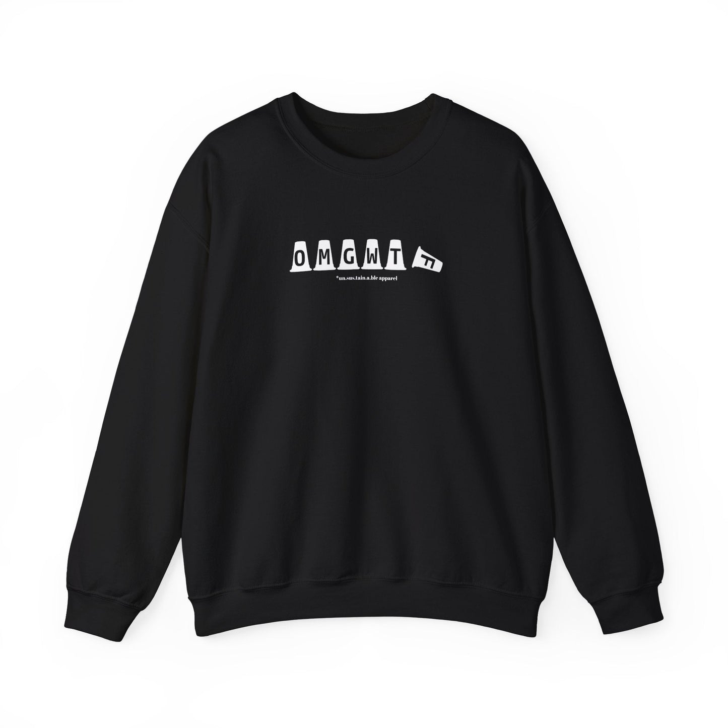 Unisex Heavy Blend™ Crewneck Sweatshirt - OMGWTF - Tilted