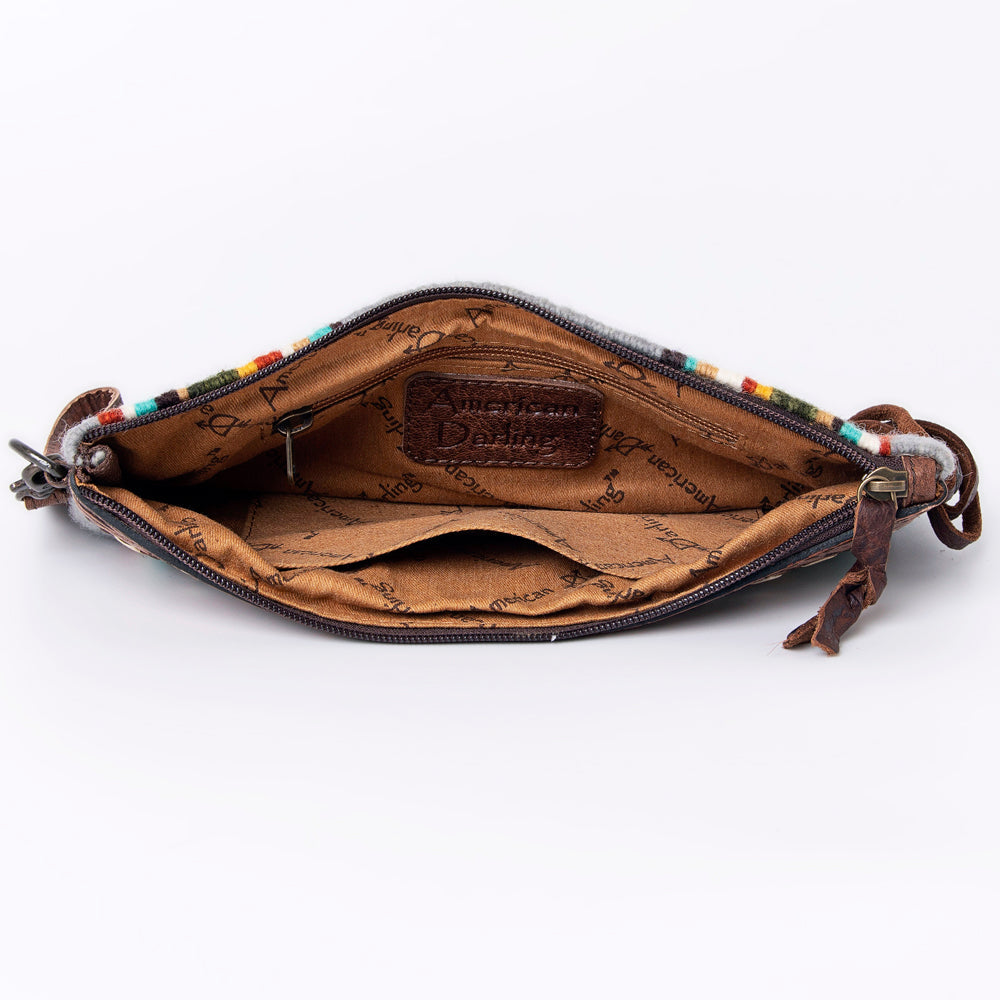 American Darling Wristlet Hair on Genuine Leather Western Women Bag | Handbag Purse | Women Wristlet | Wristlet Wristlet | Travel Wristlet | Leather Wristlet | Clutch Wristlet