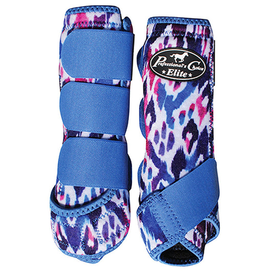 Lrg Professional'S Choice Western Horse Ven Tech Elite Front Sport Boots Blue