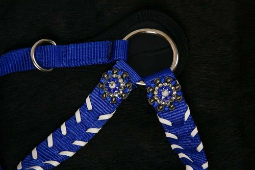 Nylon Browband headstall and breast collar set with Stitching