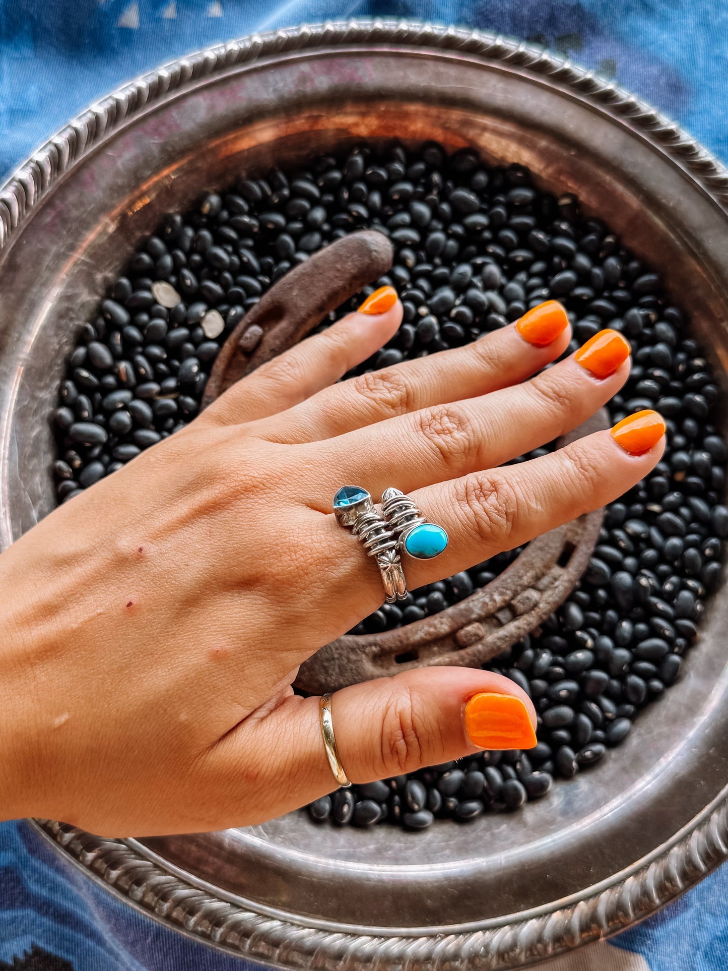 Fice Turquoise + Topaz Ring