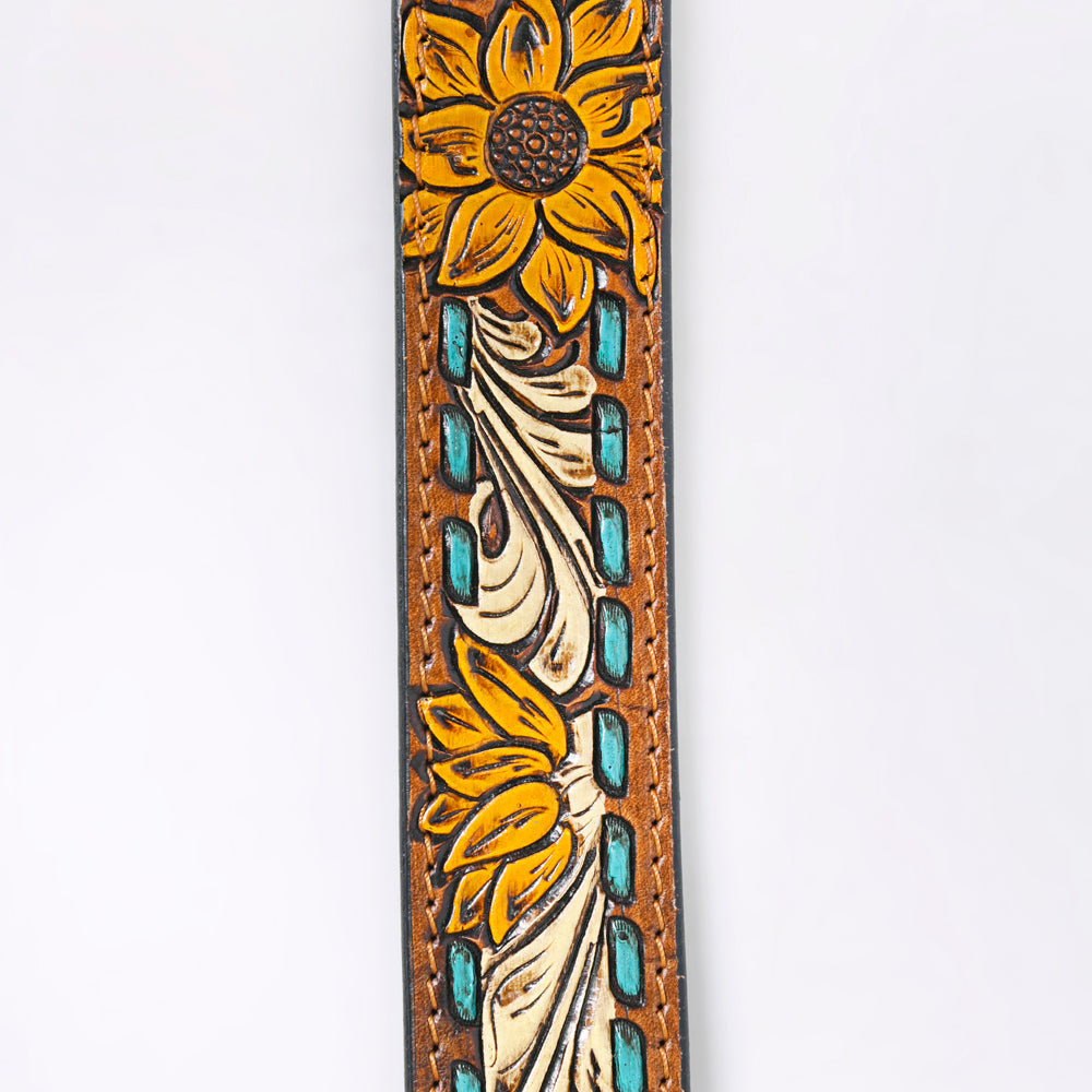 American Darling ADBLF204-L Beautifully Hand Tooled Genuine American Leather Belt Men and Women