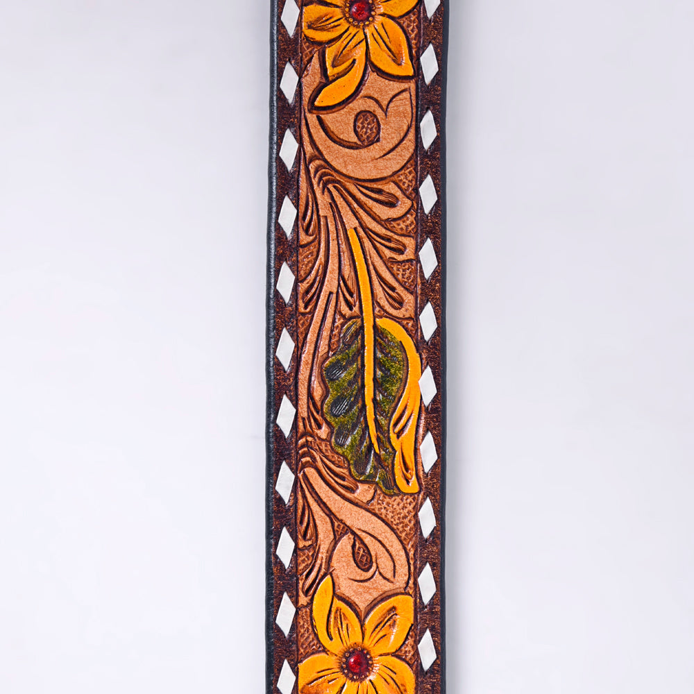American Darling ADBLF211-L Beautifully Hand Tooled Genuine American Leather Belt Men and Women