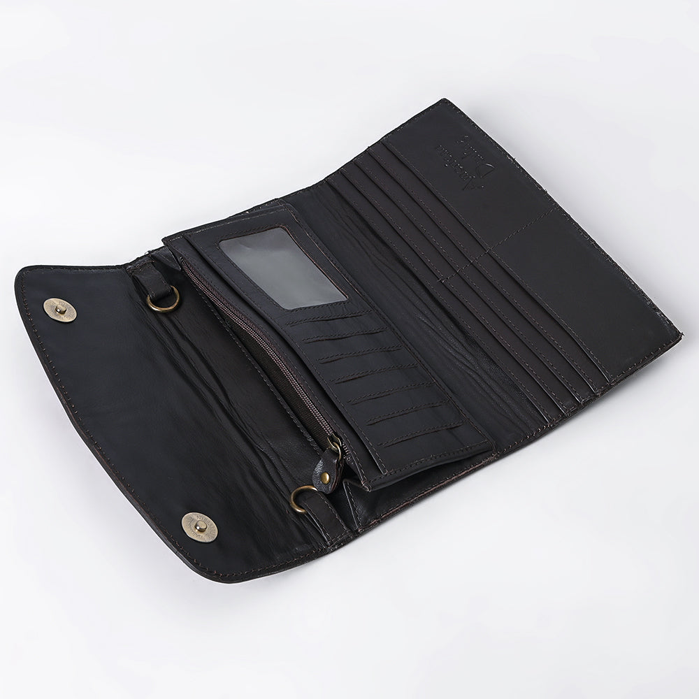 American Darling Wallet Hand Tooled Genuine Leather Women Bag Western Handbag Purse | Womens Handbags |Leather for Summer