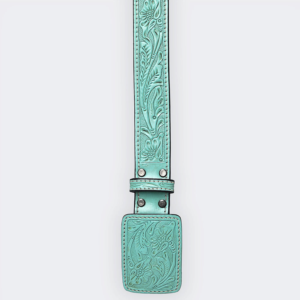 American Darling ADBLF214-L Beautifully Hand Tooled Genuine American Leather Belt Men and Women