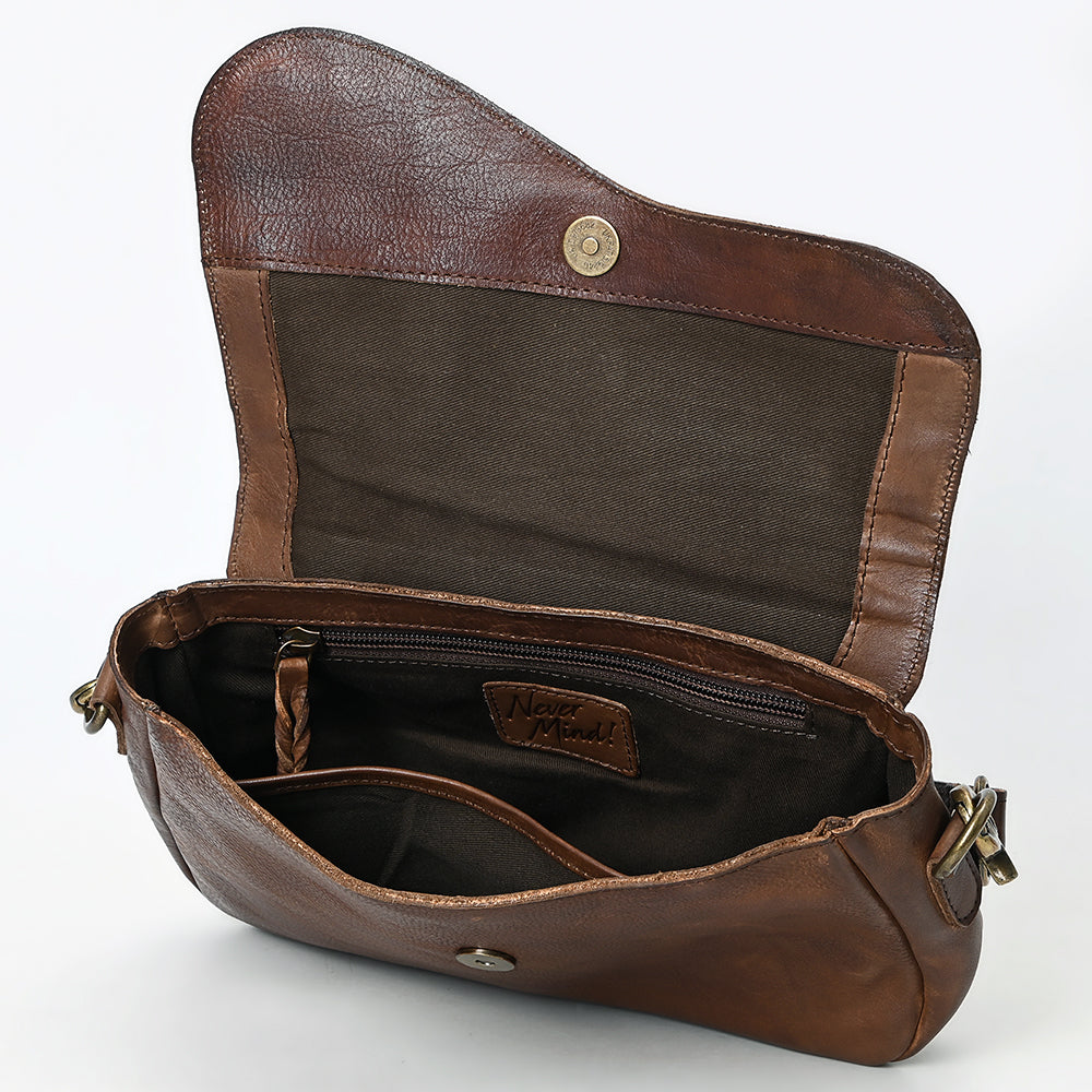 Never Mind NMBGM147C Crossbody Genuine Leather women bag western Bag
