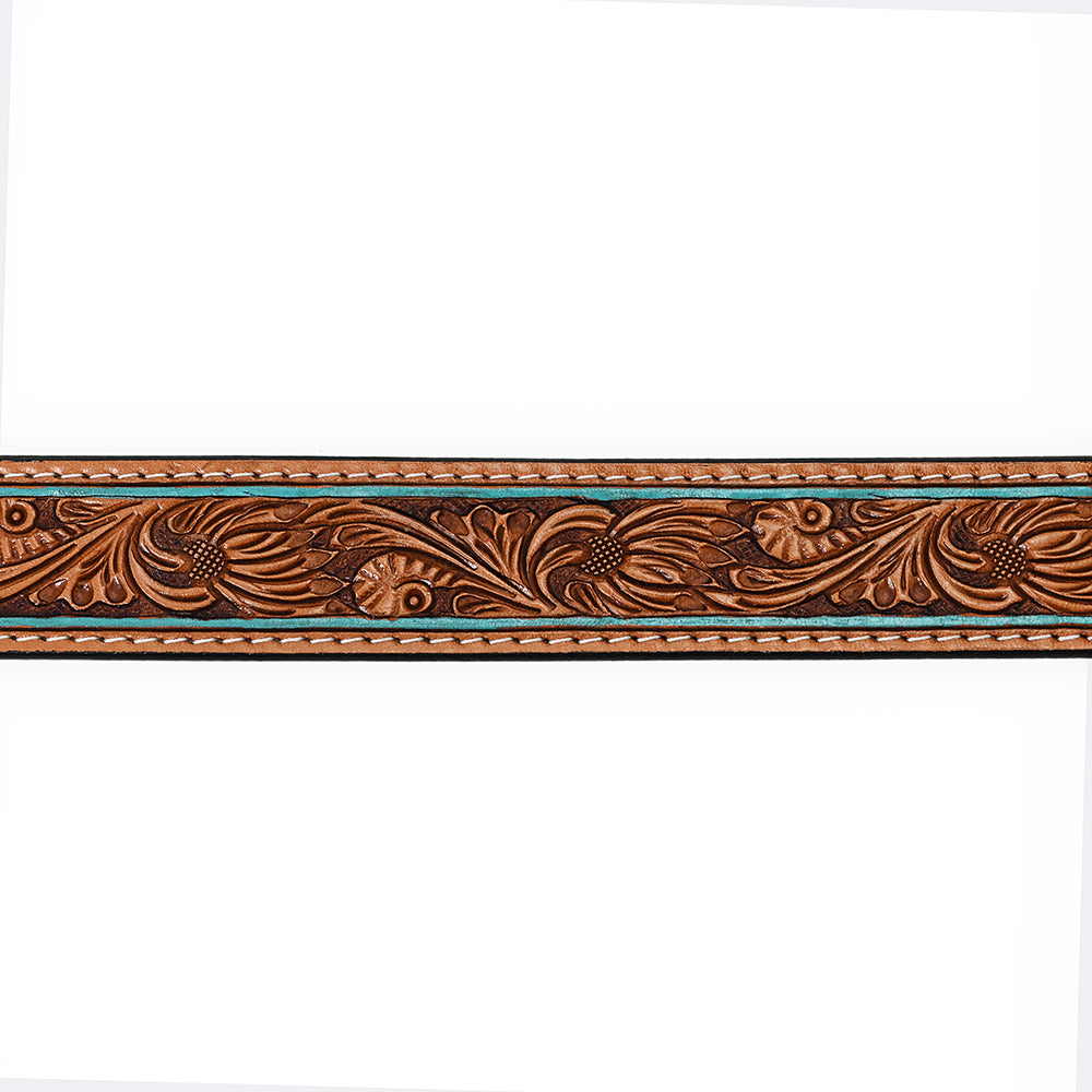 American Darling ADBLF179-L Beautifully Hand Tooled Genuine American Leather Belt Men and Women