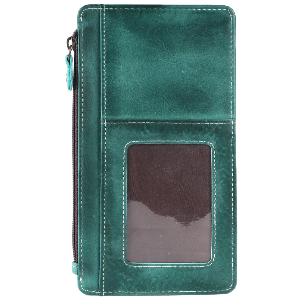 Never Mind Nmbgm132D Wallet Vintage Handmade Genuine Cowhide Leather Women Bag Western Handbag Purse