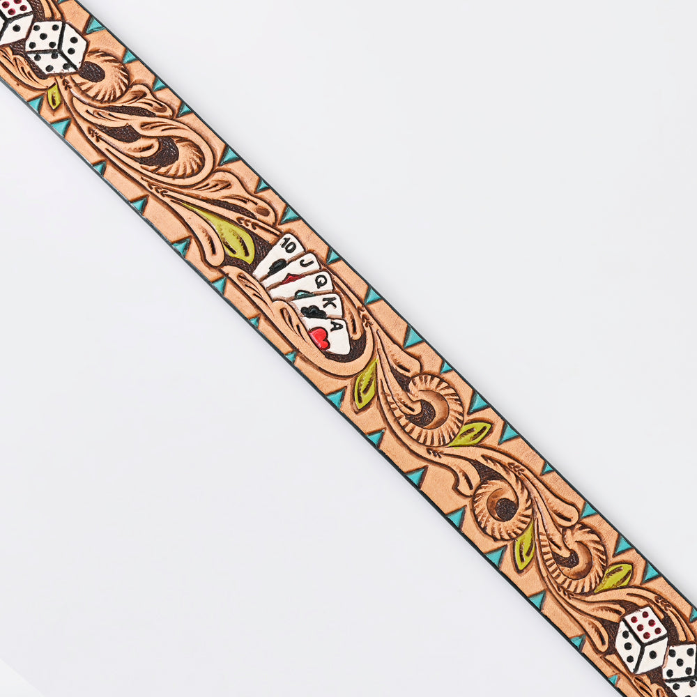 American Darling ADBLF149-L Beautifully Hand Tooled Genuine American Leather Belt Men and Women