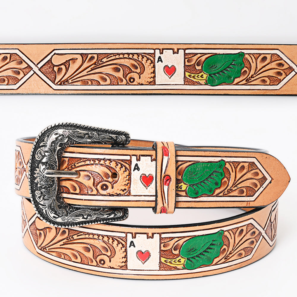 American Darling Beautifully Hand Tooled Genuine American Leather Belt Men and  Women