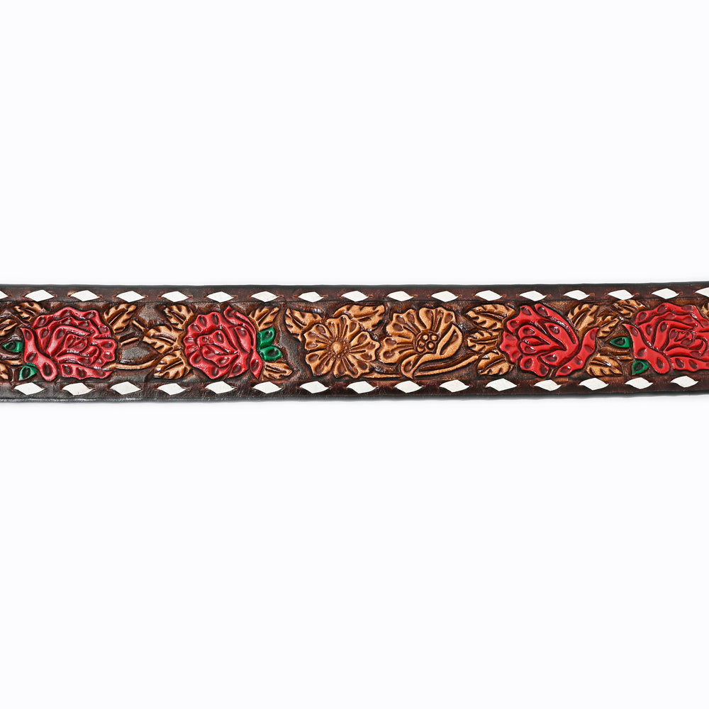 American Darling ADBLF182-L Beautifully Hand Tooled Genuine American Leather Belt Men and Women