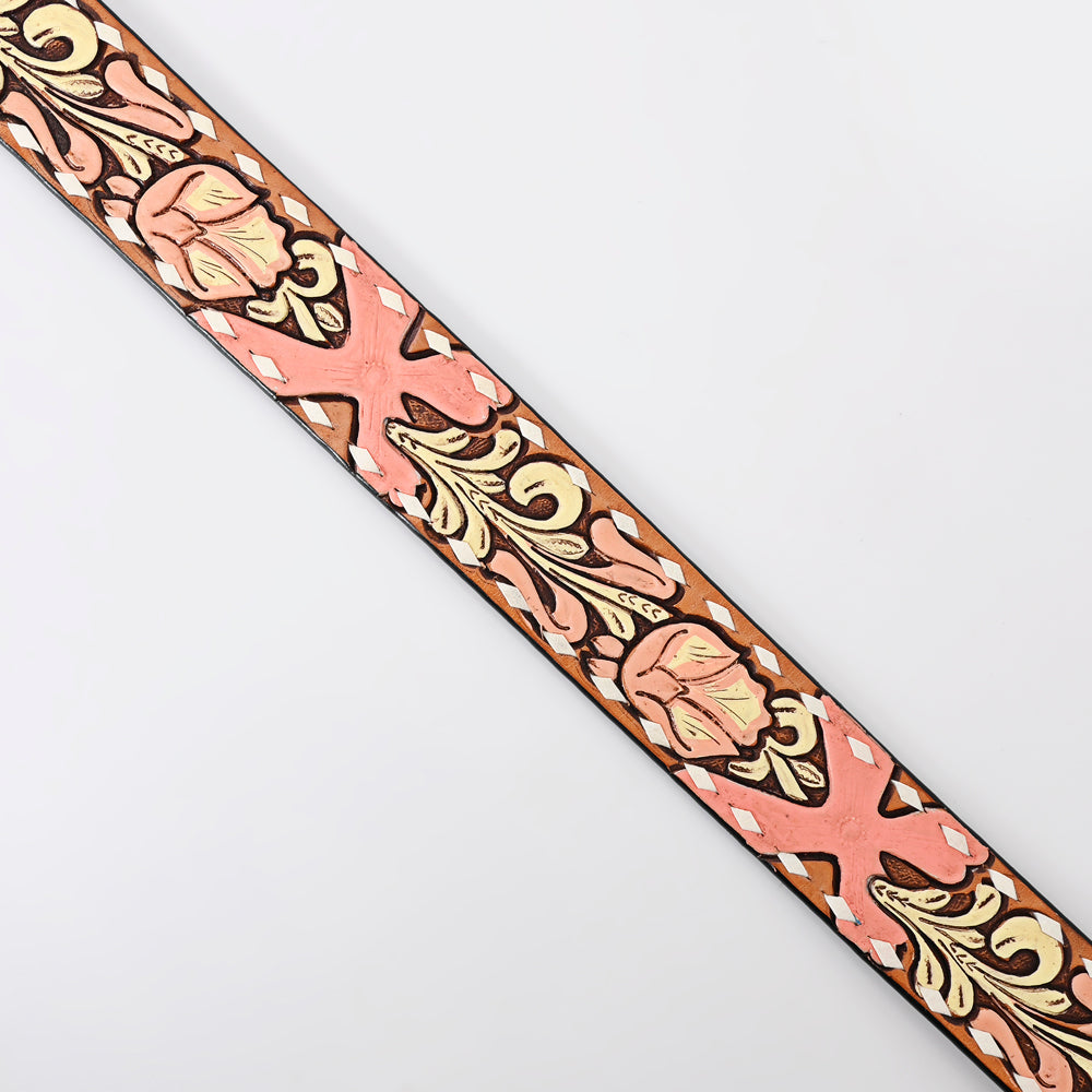 American Darling ADBLF213-L Beautifully Hand Tooled Genuine American Leather Belt Men and Women