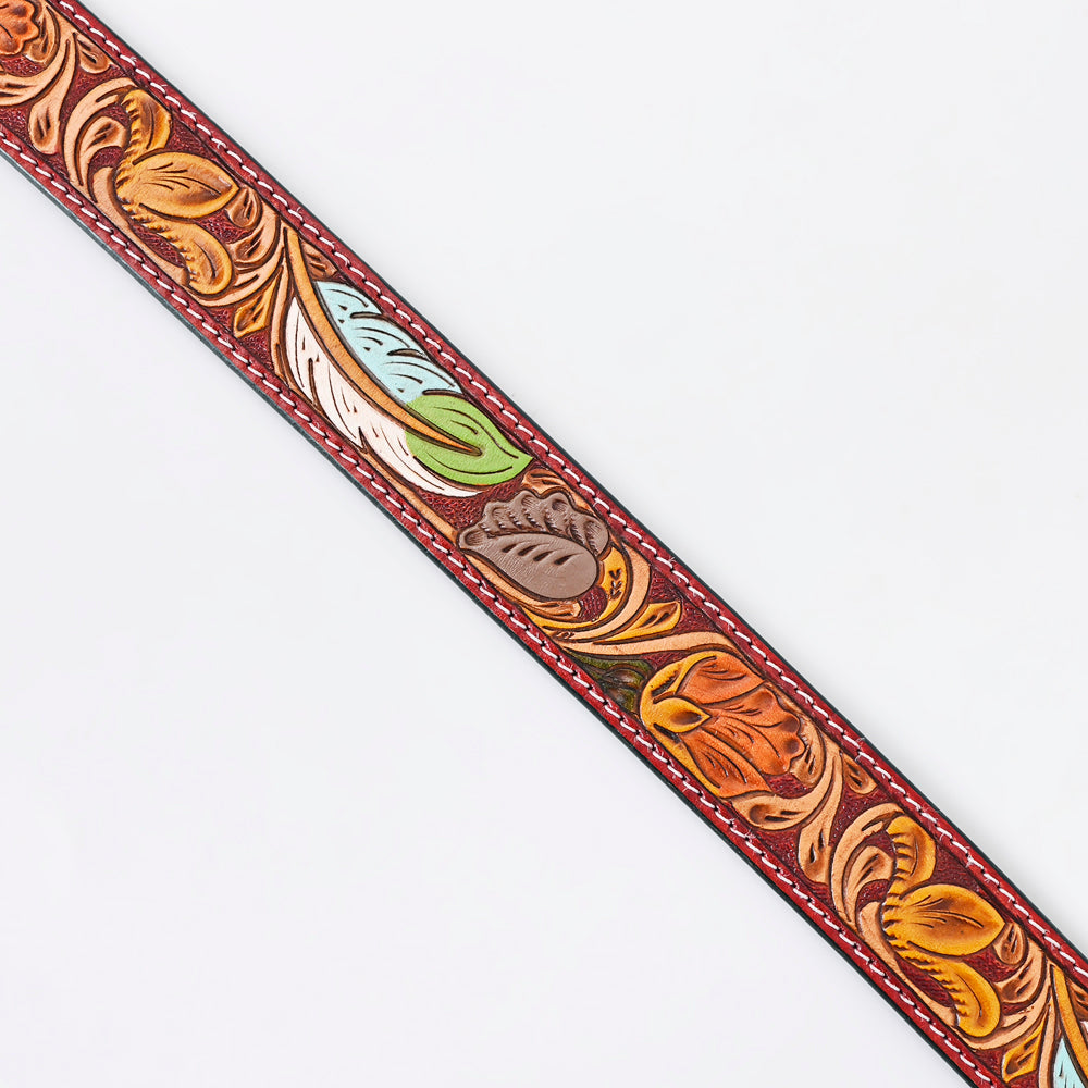 American Darling ADBLF148-L Beautifully Hand Tooled Genuine American Leather Belt Men and Women