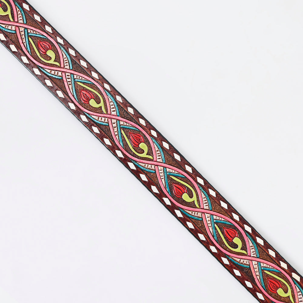 American Darling ADBLF150-L Beautifully Hand Tooled Genuine American Leather Belt Men and Women