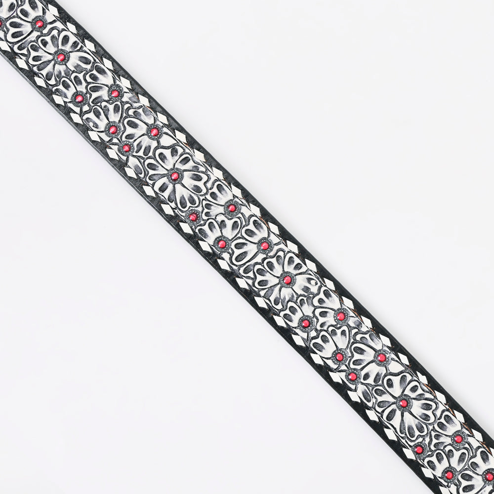 American Darling ADBLF165-L Beautifully Hand Tooled Genuine American Leather Belt Men and Women