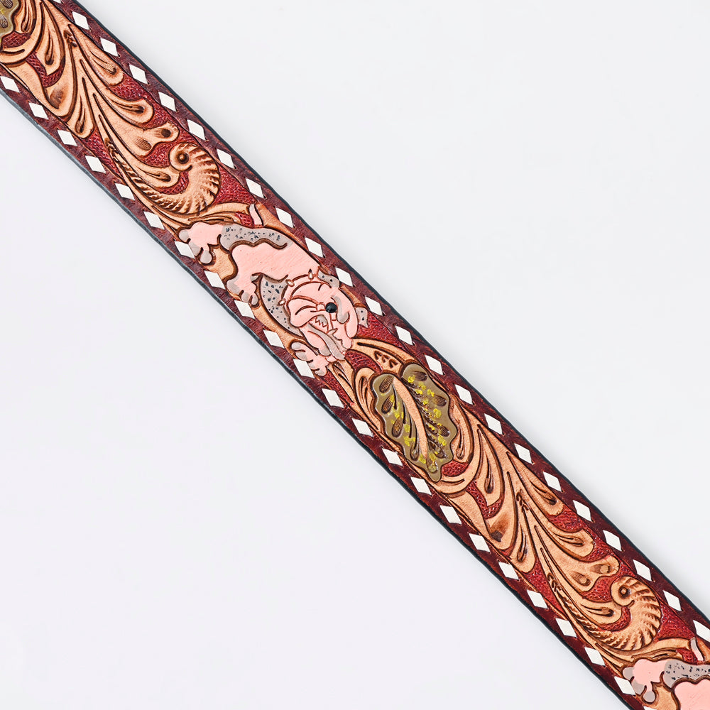 American Darling ADBLF169-L Beautifully Hand Tooled Genuine American Leather Belt Men and Women