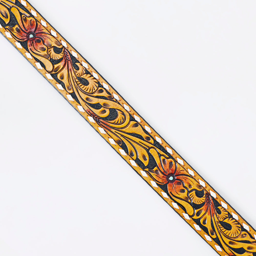 American Darling ADBLF172-M Beautifully Hand Tooled Genuine American Leather Belt Men and Women