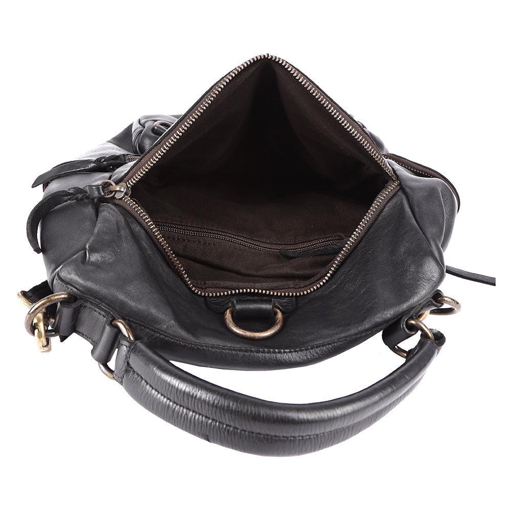 Never Mind Nmbgm156B Backpack Vintage Handmade Genuine Cowhide Leather Women Bag Western Handbag Purse