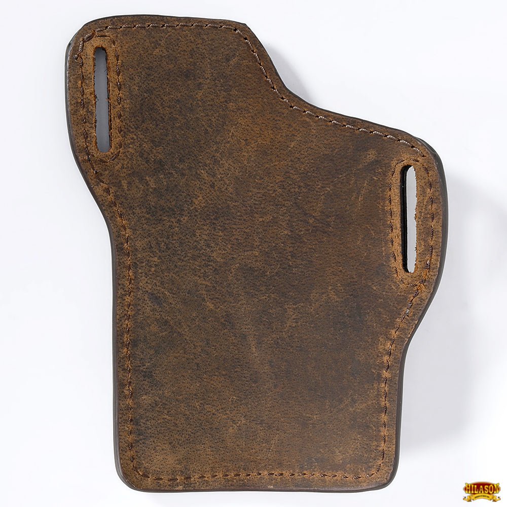 Hilason Western Stylish Floral Hand Tooled Genuine Leather Smartphone Cell Phone Holder