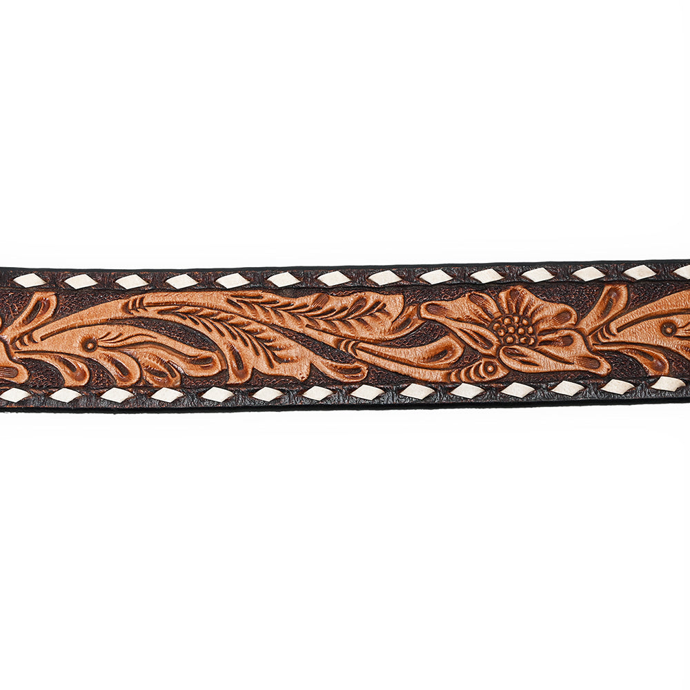 American Darling ADBLF238-L Beautifully Hand Tooled Genuine American Leather Belt Men and Women