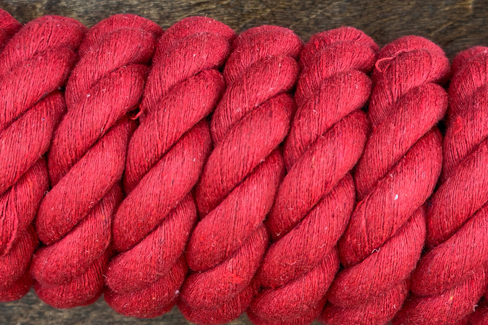 10 ft Hilason Riding Horse Cotton Lead With Snap Rope Red & Black