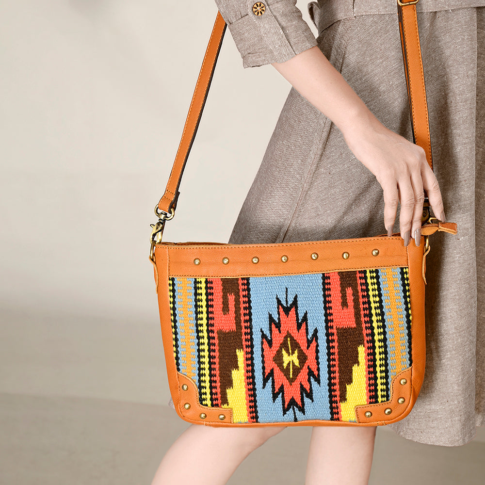 Ohlay Bags OHA123 Cross Body Saddle Blanket Genuine Western Leather Women Bag