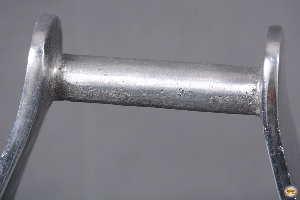 HILASON Aluminum Slanted Western Horse Stirrups 7 Inch | Aluminum Stirrups for Horses | Lightweight Aluminum Stirrups | Slanted Western Stirrups