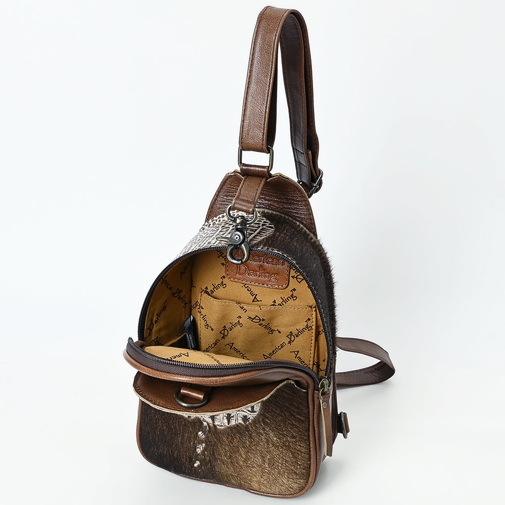 American Darling ADBG1538 Sling Crocodile embossed Genuine Leather women bag western handbag purse