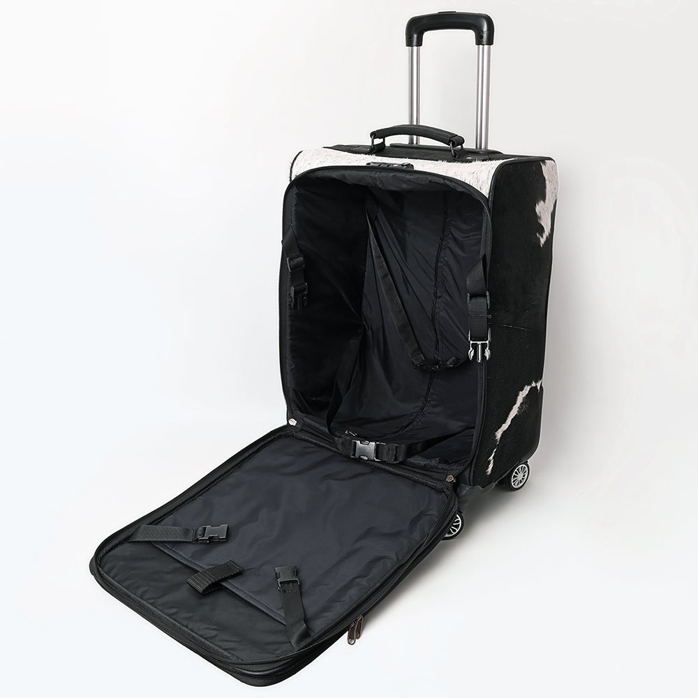 American Darling Travel Case Beautifully Hand Tooled Hair-On Genuine Leather women bag western handbag purse