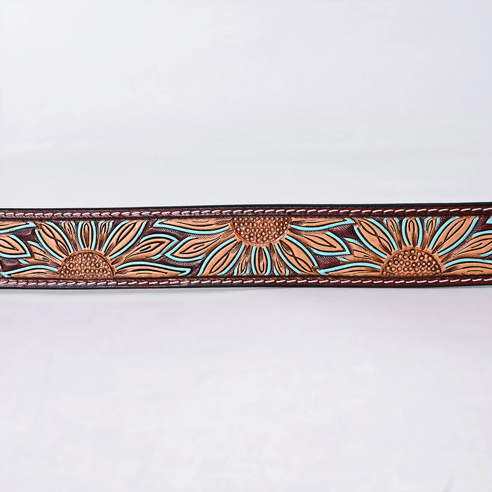 AMERICAN DARLING Beautifully Hand Tooled American Leather Unisex Belt