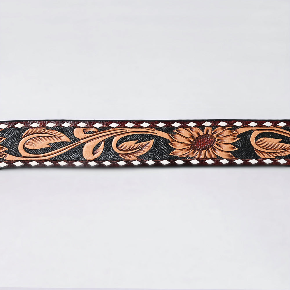 AMERICAN DARLING Beautifully Hand Tooled American Leather Unisex Belt
